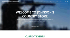 Desktop Screenshot of johnsonscountrystore.com